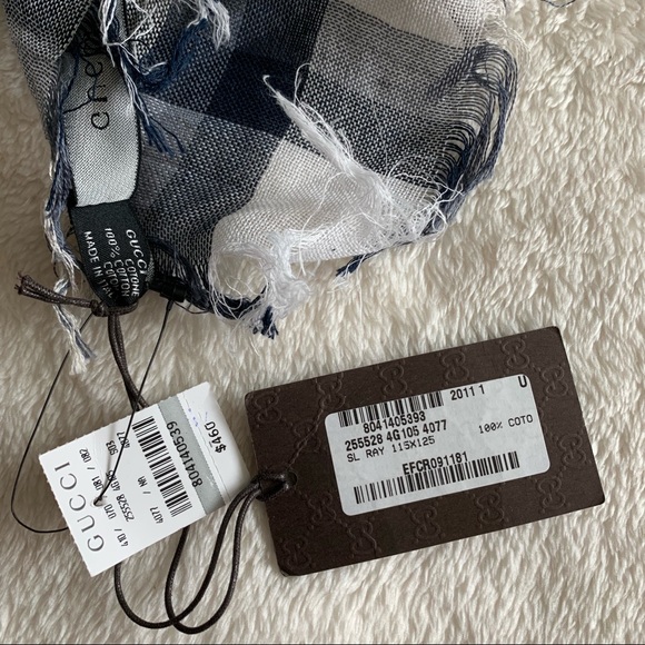 NWT Authentic Gucci Men’s Knight Square Scarf - Picture 5 of 5